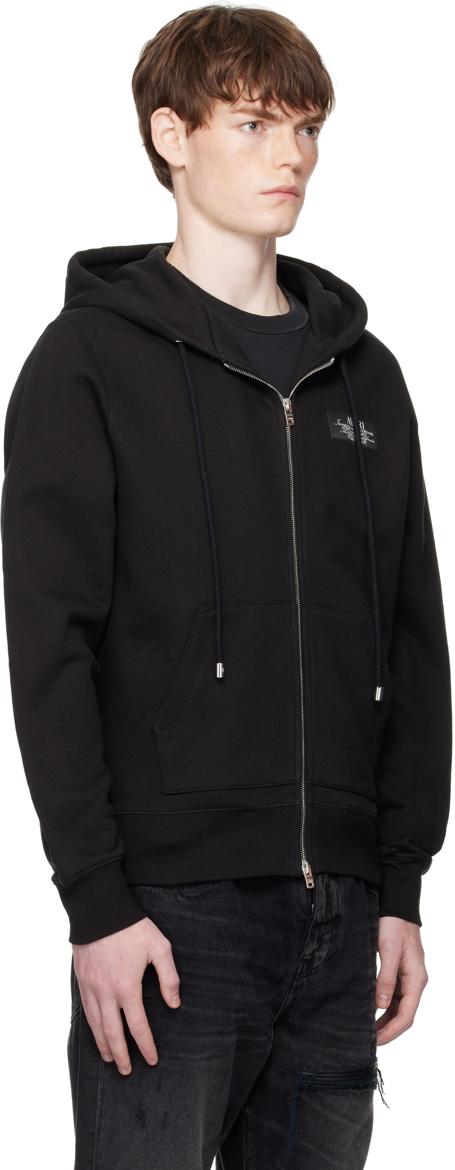 Mikina AMIRI AMIRI 'Amiri Spirit' Zip Hoodie Čierna | AMJYHD1118, 1
