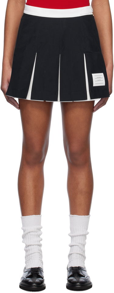 Sukňa Thom Browne Thom Browne Ripstop Box Pleat Miniskirt Čierna | FJK133A-07651, 0