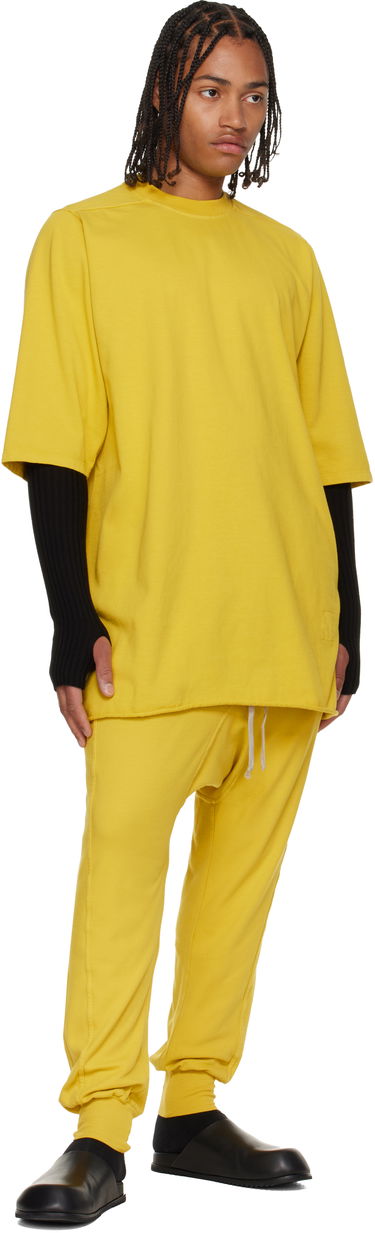 Tričko Rick Owens Concordians Jumbo SS T-shirt Žltá | DU02E7274 RIG, 3
