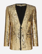 Dolce & Gabbana Sequin Single-Breasted Blazer