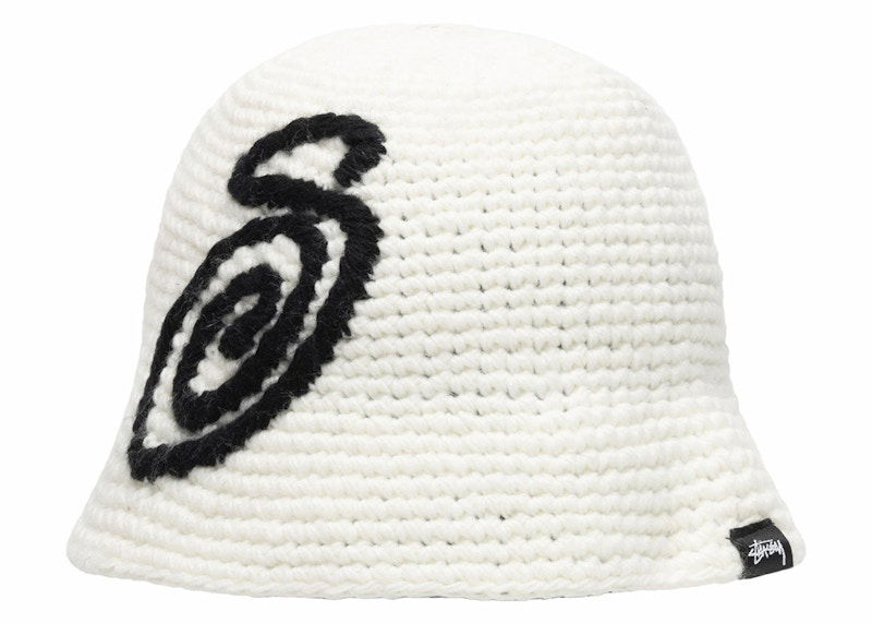 Klobúk Stüssy Stussy Swirly S Knit Bucket Hat Biela | 1321208, 0