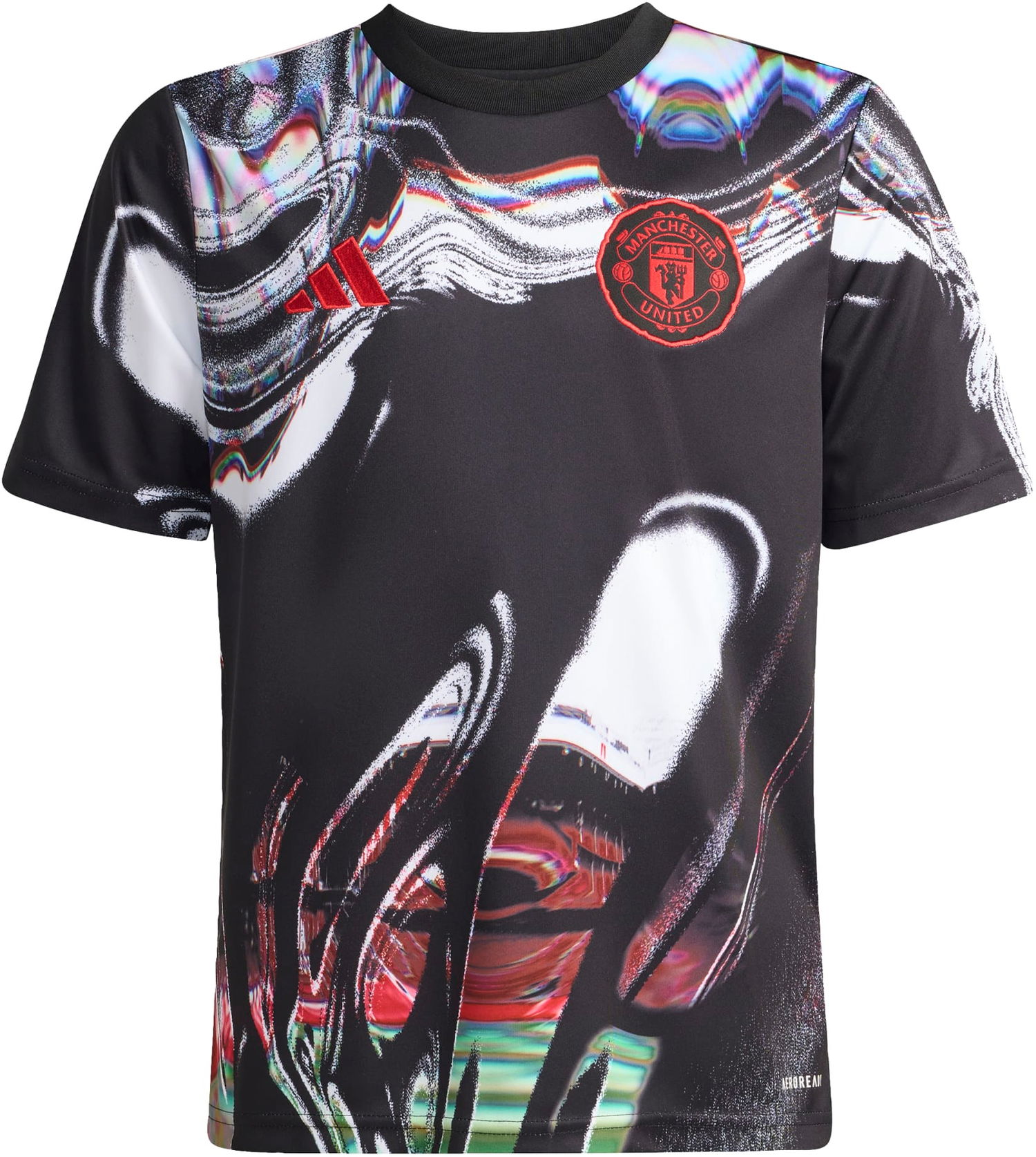 Dres adidas Originals Manchester United Prematch 2025/26 Kids T-shirt Rôznofarebný | ka6421, 0
