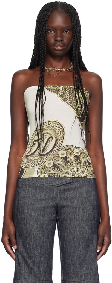 Tielko Miaou Miaou Haley Tube Top Biela | 7140MCBFOR, 0