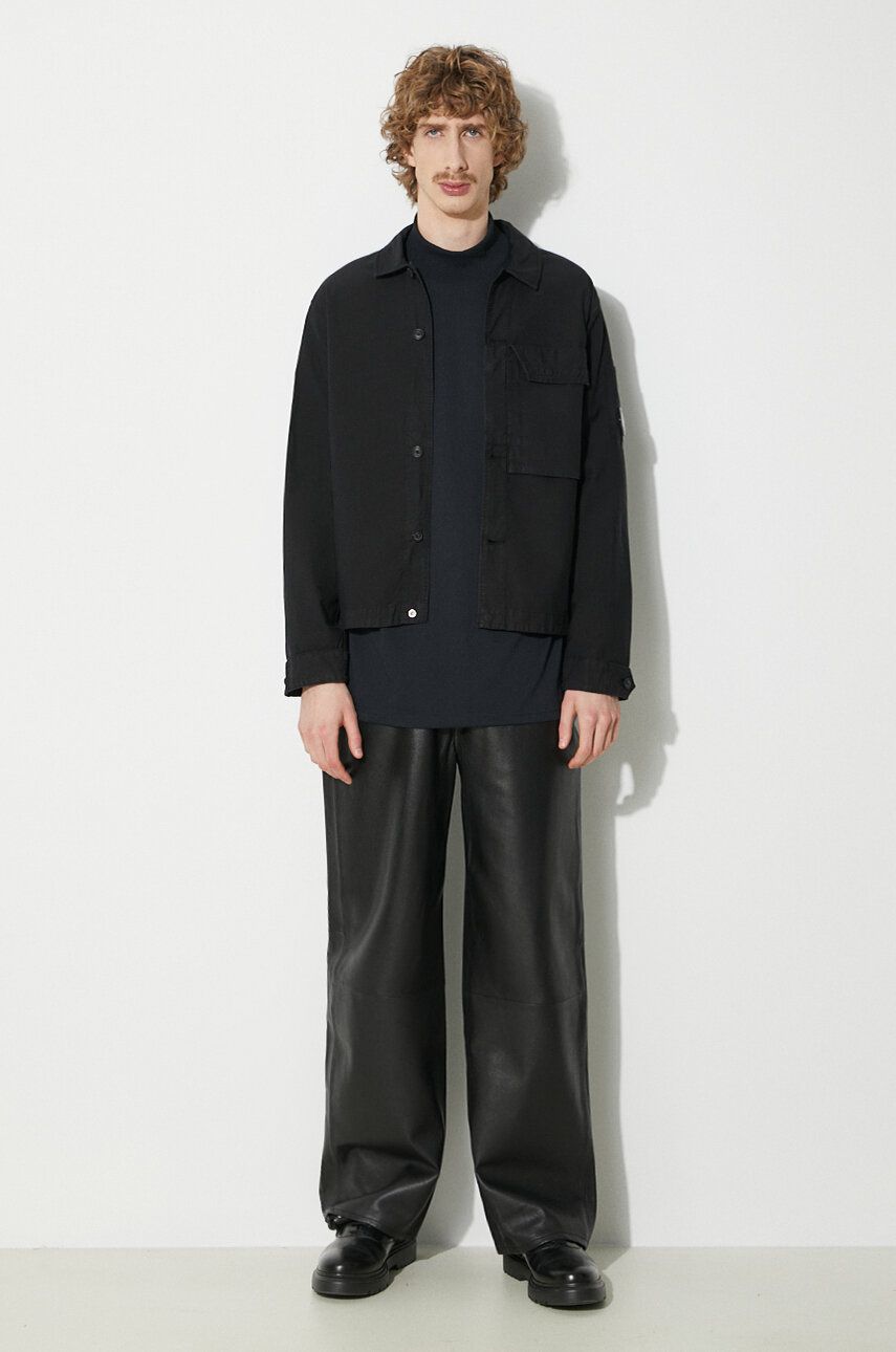 Košeľa C.P. Company Shirt With Classic Collar Čierna | 16CMSH153A006406O, 1