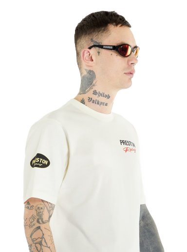 Tričko HERON PRESTON Preston Racing Short Sleeve Tee Biela | HMAA032S23JER0080110