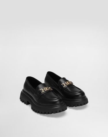 Doplnky Dolce & Gabbana Dolce & Gabbana Nappa Calfskin Lug Sole Loafers Čierna | D11351A106580999, 2