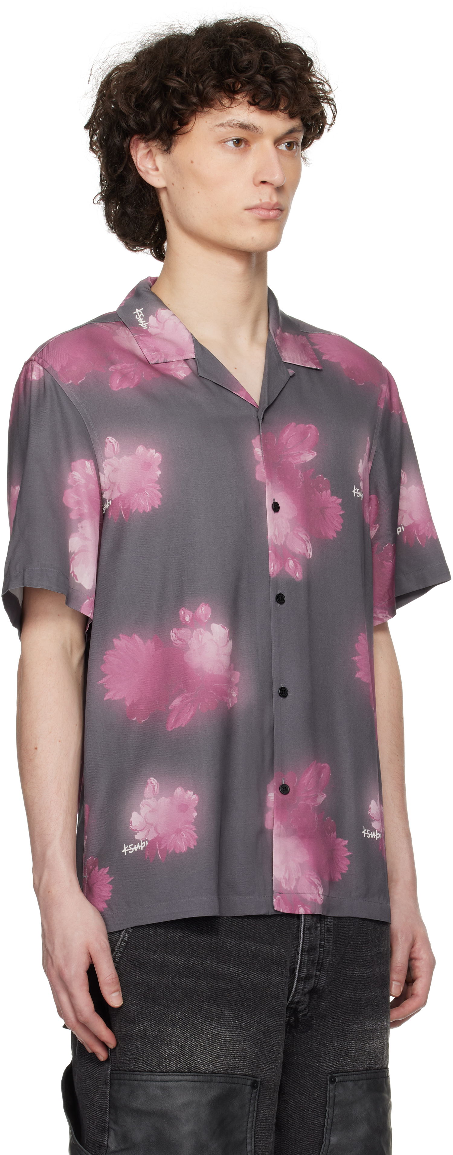 Košeľa Ksubi Ksubi Cursed Resort Short Sleeve Shirt Šedá | MSP25SH007, 1