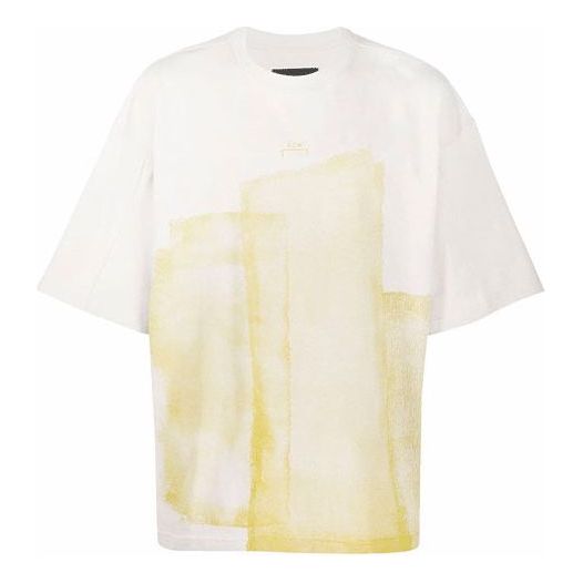 Tričko A-COLD-WALL* Oversize T-Shirt With Abstract Print Biela | ACWMTS065-BONE, 0
