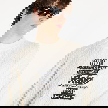 Sveter Wasted Paris Rain Cable Knit Sweater Off-White Biela | WP_000159, 1