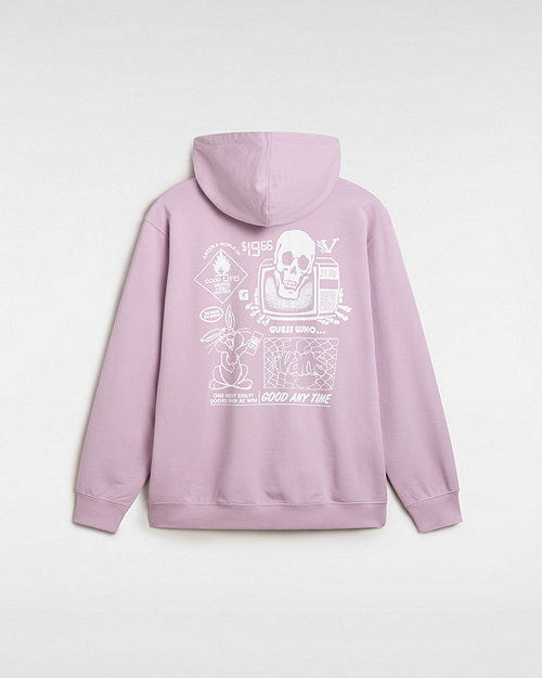 Mikina Vans Crazy Eddy 66 Loose Pullover Hoodie Fialová | VN000JE7D45, 1