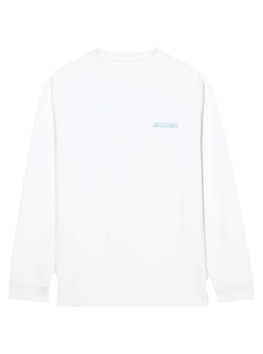 Mikina Jacquemus Le Gelo Pool Logo Print Ice Biela | 225JS073-2003 1AX