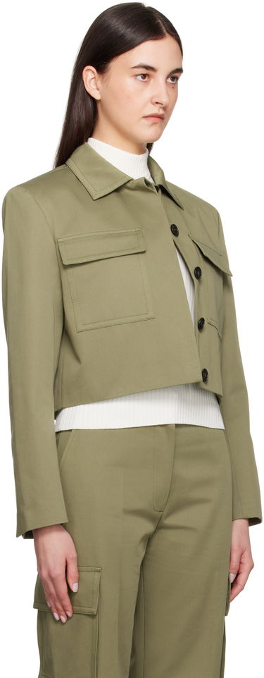 Bunda Anine Bing Anine Bing Dayton Cropped Military Jacket Zelené | A-01-11150-AYG3, 1