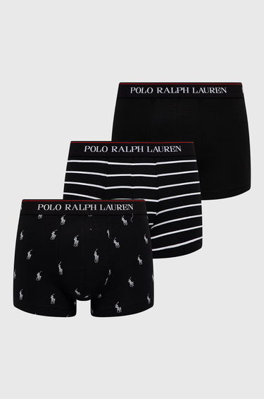 Boxerky Polo by Ralph Lauren Classic Trunk 3Pack Čierna | 714830299009, 0