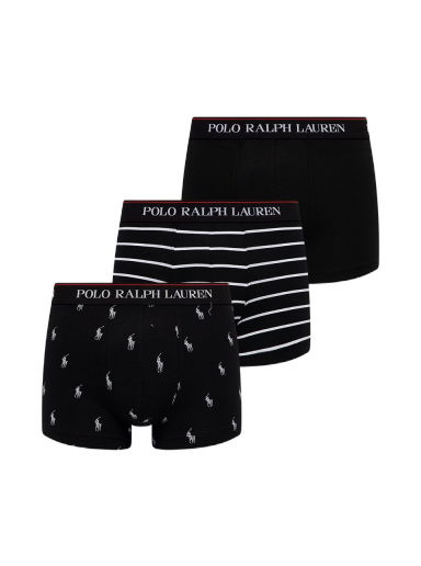 Boxerky Polo by Ralph Lauren Classic Trunk 3Pack Čierna | 714830299009