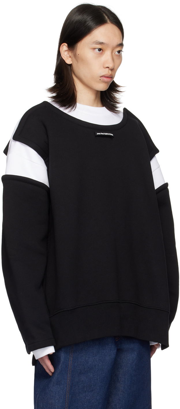 Mikina Jean Paul Gaultier Jean Paul Gaultier 'The Petit Grand' Sweatshirt Čierna | 24/30-F-SW040-J057-0100, 1