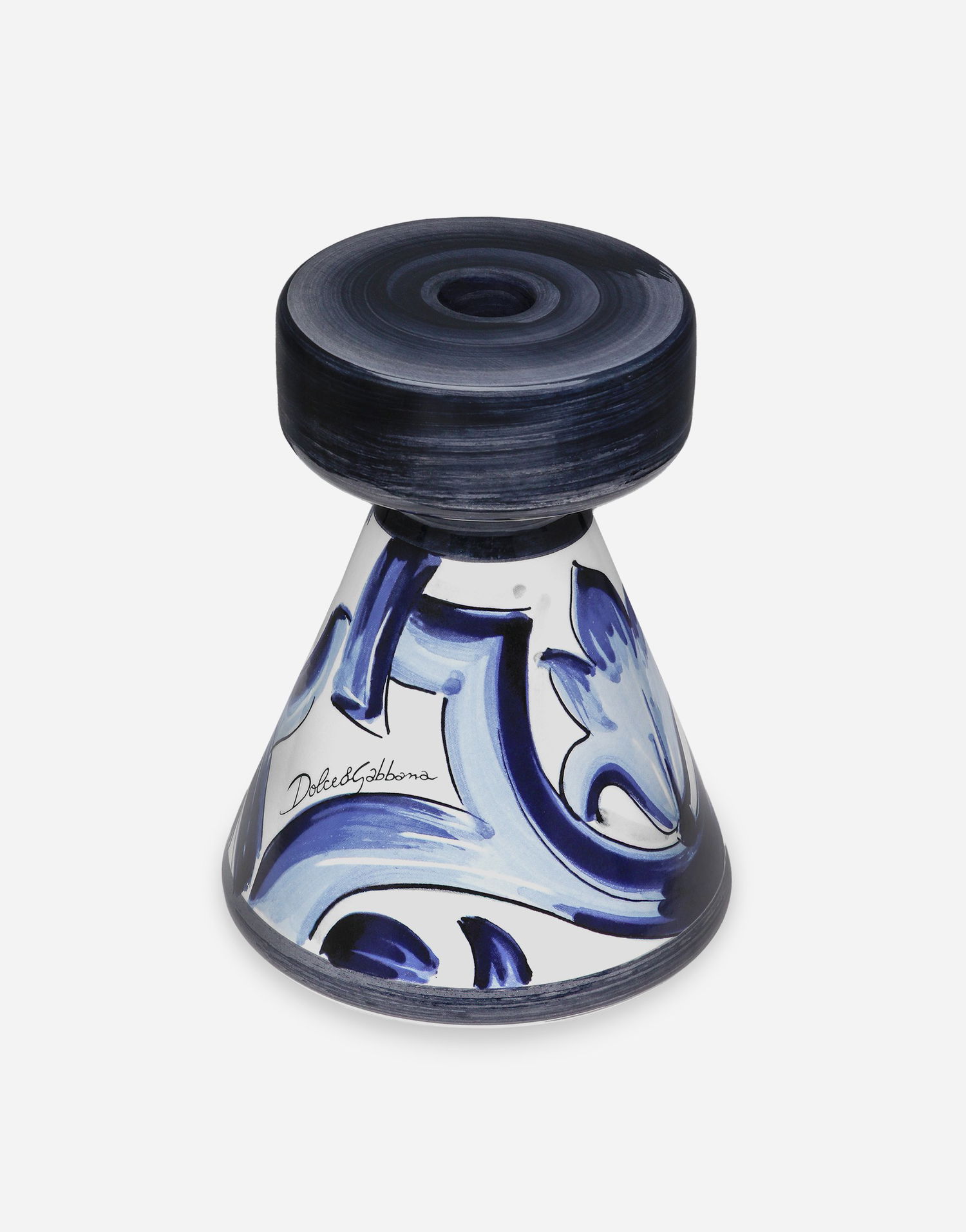Home decor Dolce & Gabbana Dolce & Gabbana Ceramic Candle Holder Modrá | TCC188TCACDUB001, 1
