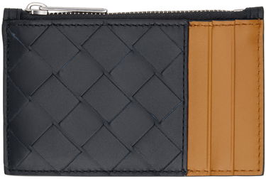 Peňaženka Bottega Veneta Intrecciato Zipped Card Holder Navy | 755985 VCPQ5, 0