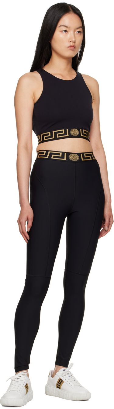 Tielko Versace Designer Greca Sports Bra Čierna | 1010783_1A07909, 3