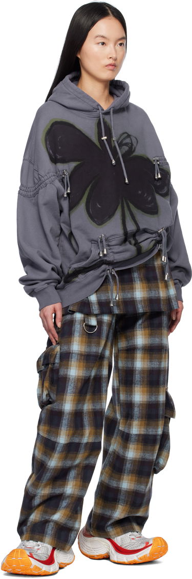 Mikina Collina Strada Collina Strada Burst Hoodie with Drawstrings Šedá | XX8012, 3