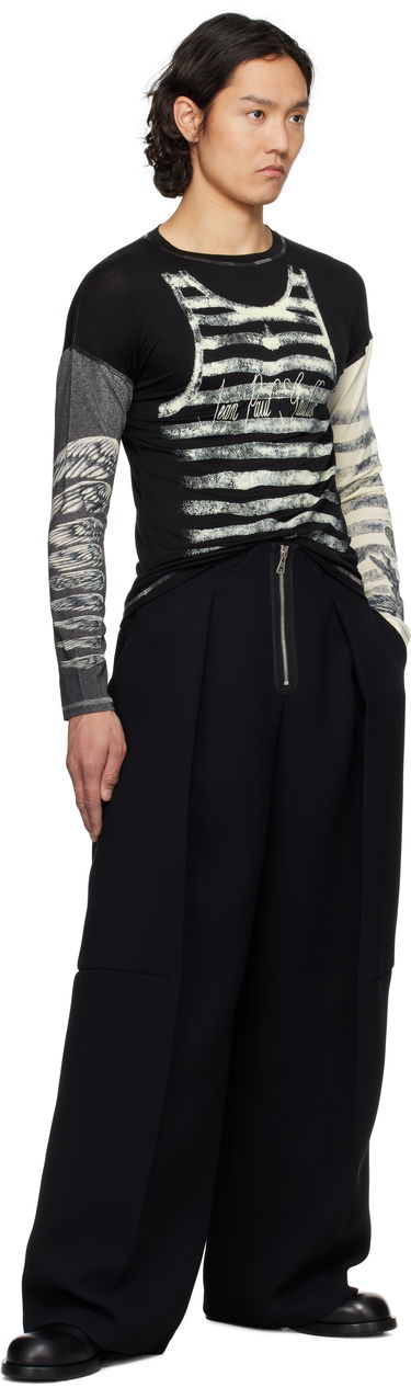 Tričko Jean Paul Gaultier Jean Paul Gaultier Tattoo Top T-Shirt Čierna | 25/34-F-TO267I-J089-0003, 4