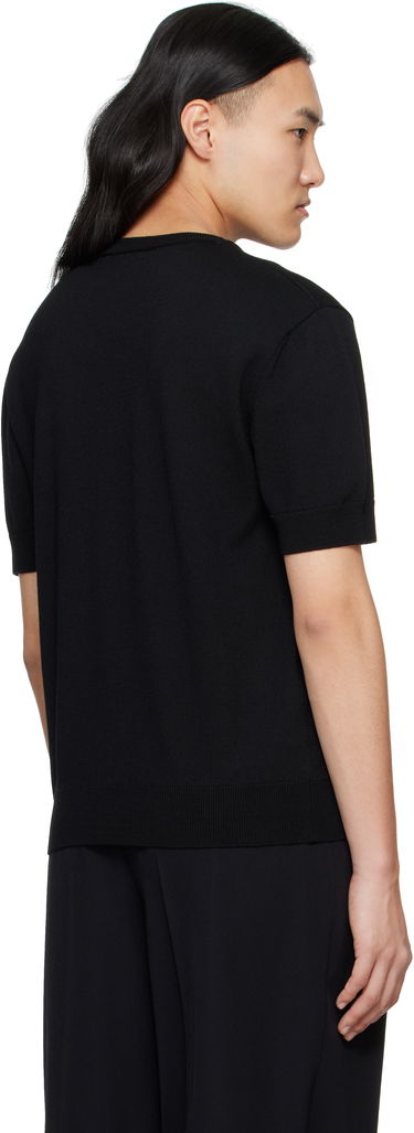 Sveter Balmain Balmain Knit T-Shirt Čierna | EH1AL027KH92, 2