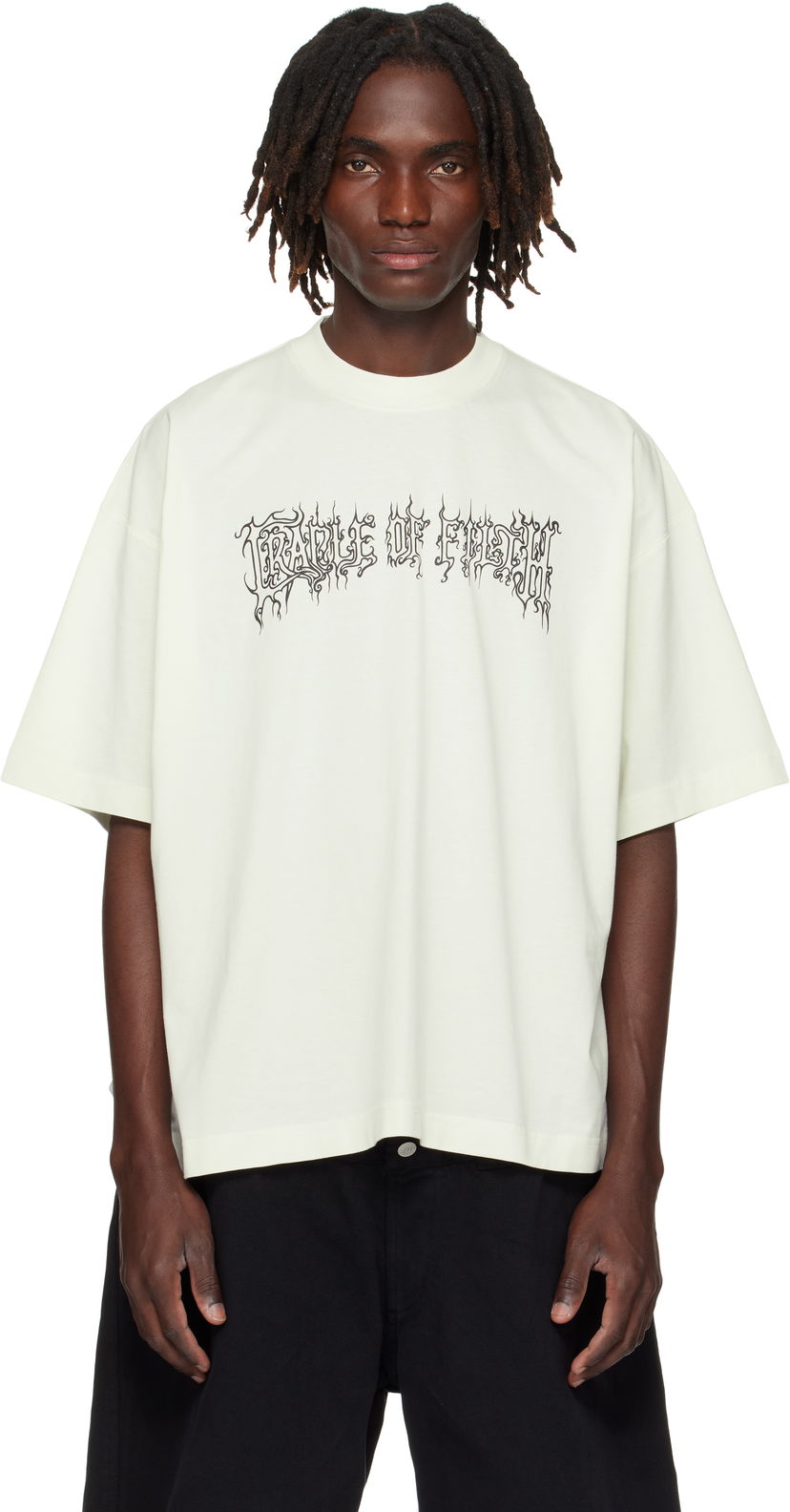 Tričko VETEMENTS Vetements Cradle Of Filth Graphic T-Shirt Zelené | UCF76TR100I