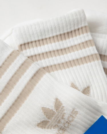 Ponožky adidas Originals Mid Cut Crew Socks – 3 pairs Biela | IW9269, 2
