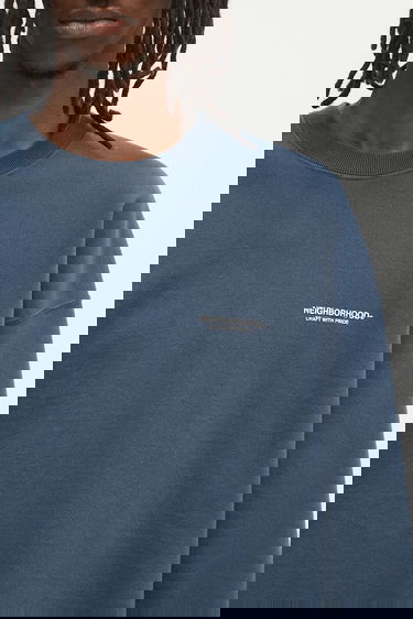 Mikina Neighborhood NEIGHBORHOOD Classic Sweat Shirt Ls Modrá | 242FPNH.CSM01, 3