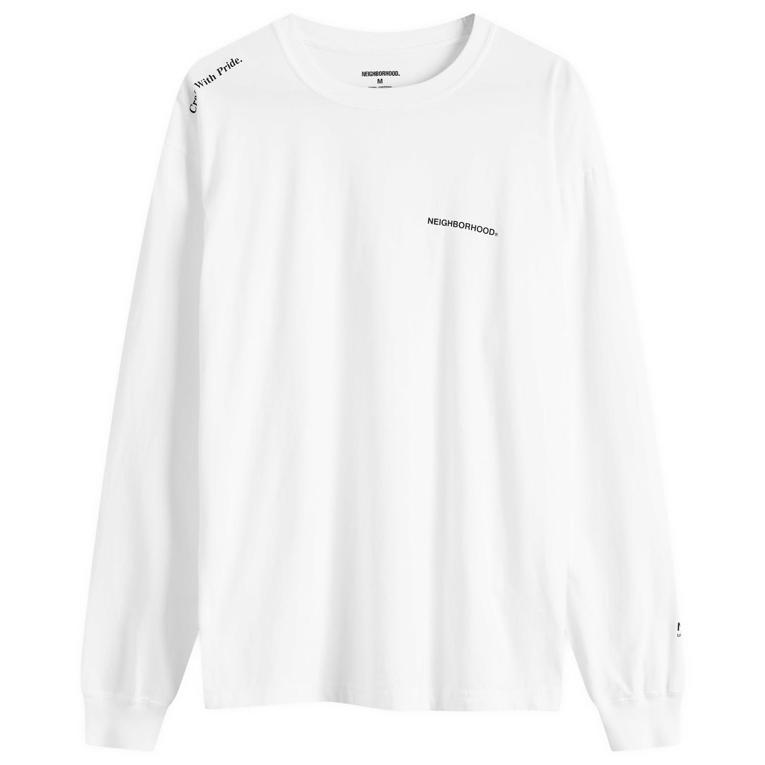 Tričko Neighborhood LS-8 Long Sleeve T-Shirt Biela | 242PCNH-LT08-WHT, 0