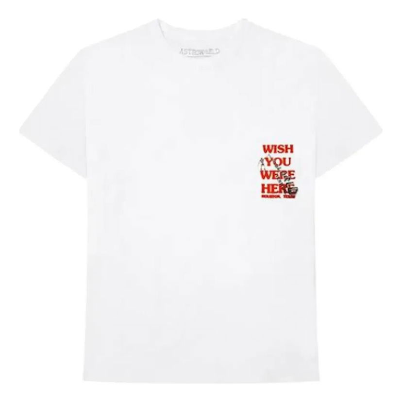 Tričko Cactus Jack by Travis Scott Travis Scott Wish You Were Here Festival T-Shirt Biela | CJFN-SS42