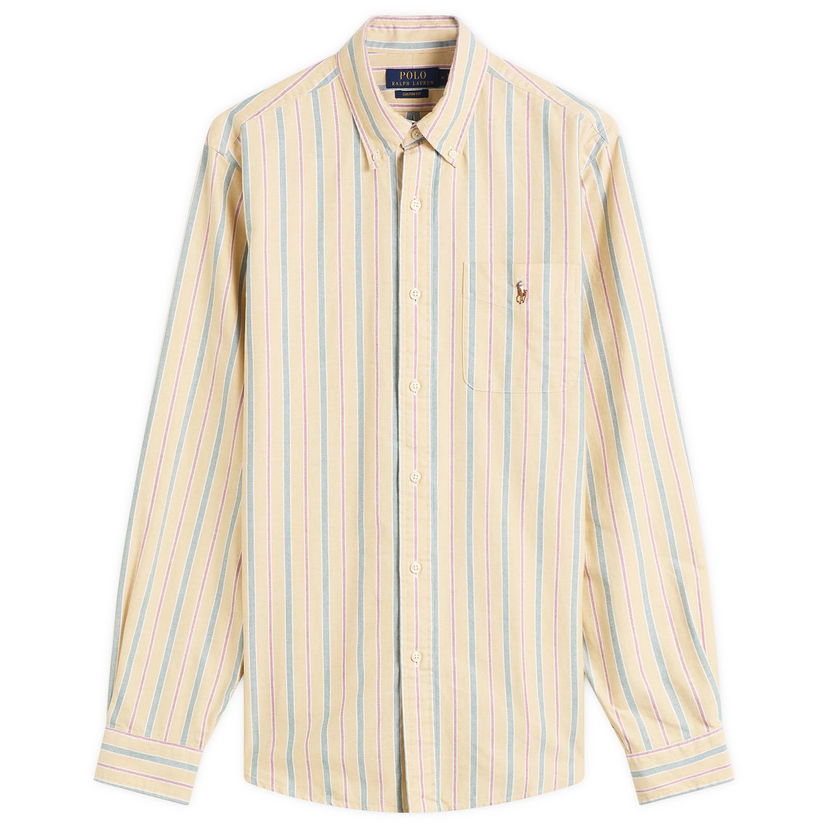 Košeľa Polo by Ralph Lauren Polo Ralph Lauren Button Down Stripe Oxford Shirt Rôznofarebný | 710P00630002-YEL