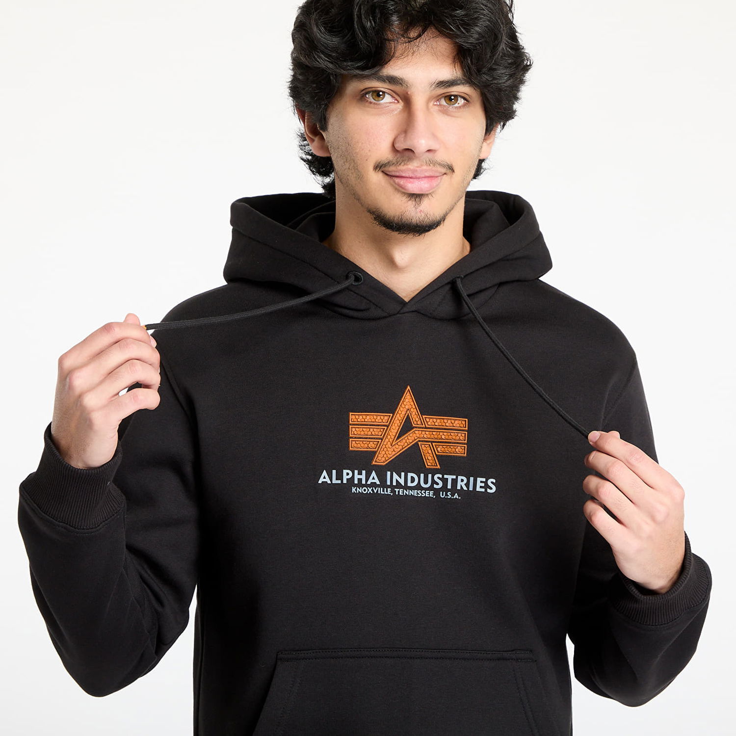 Mikina Alpha Industries Logo Hoodie Čierna | 178312RB.03, 1
