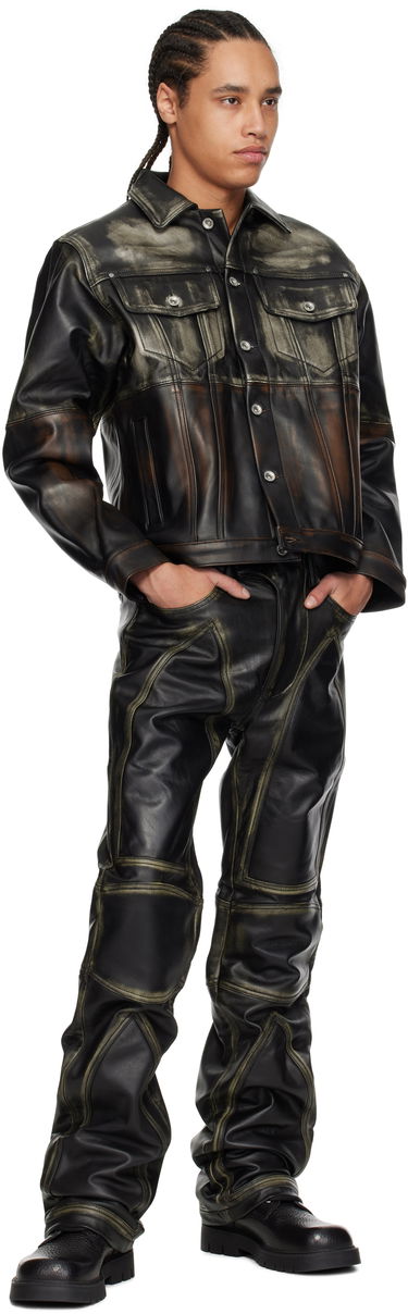 Nohavice Who Decides War Who Decides War Moto Leather Pants Čierna | 1120980002SS25, 3
