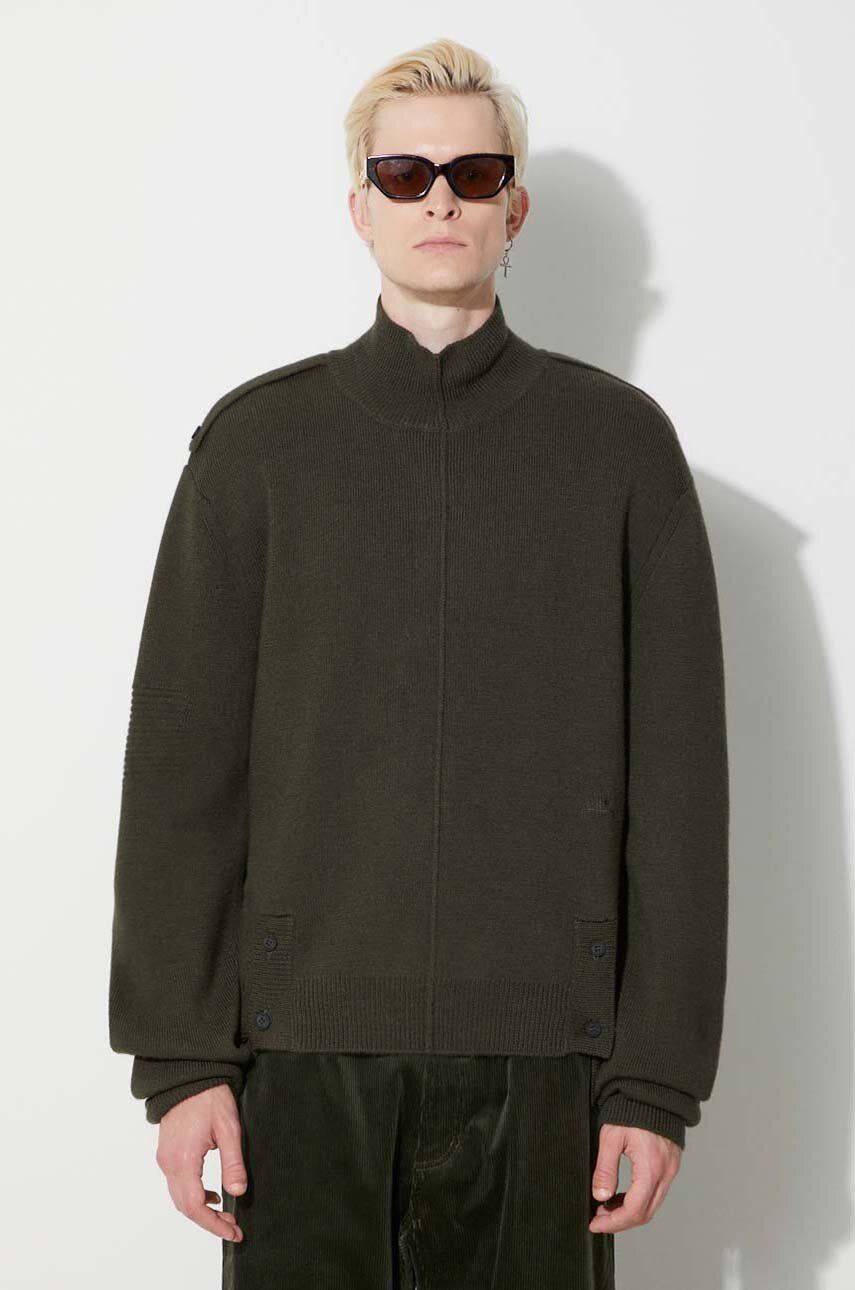 Sveter A-COLD-WALL* Mock Neck Knit Sweater Zelené | ACWMK152, 0