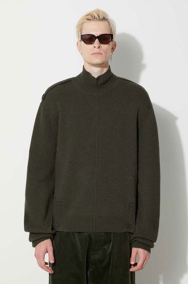 Sveter A-COLD-WALL* Mock Neck Knit Sweater Zelené | ACWMK152, 0
