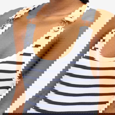Šaty Jean Paul Gaultier Gaultier Striped Maxi Dress Biela | 2430FRO219J0540159, 5