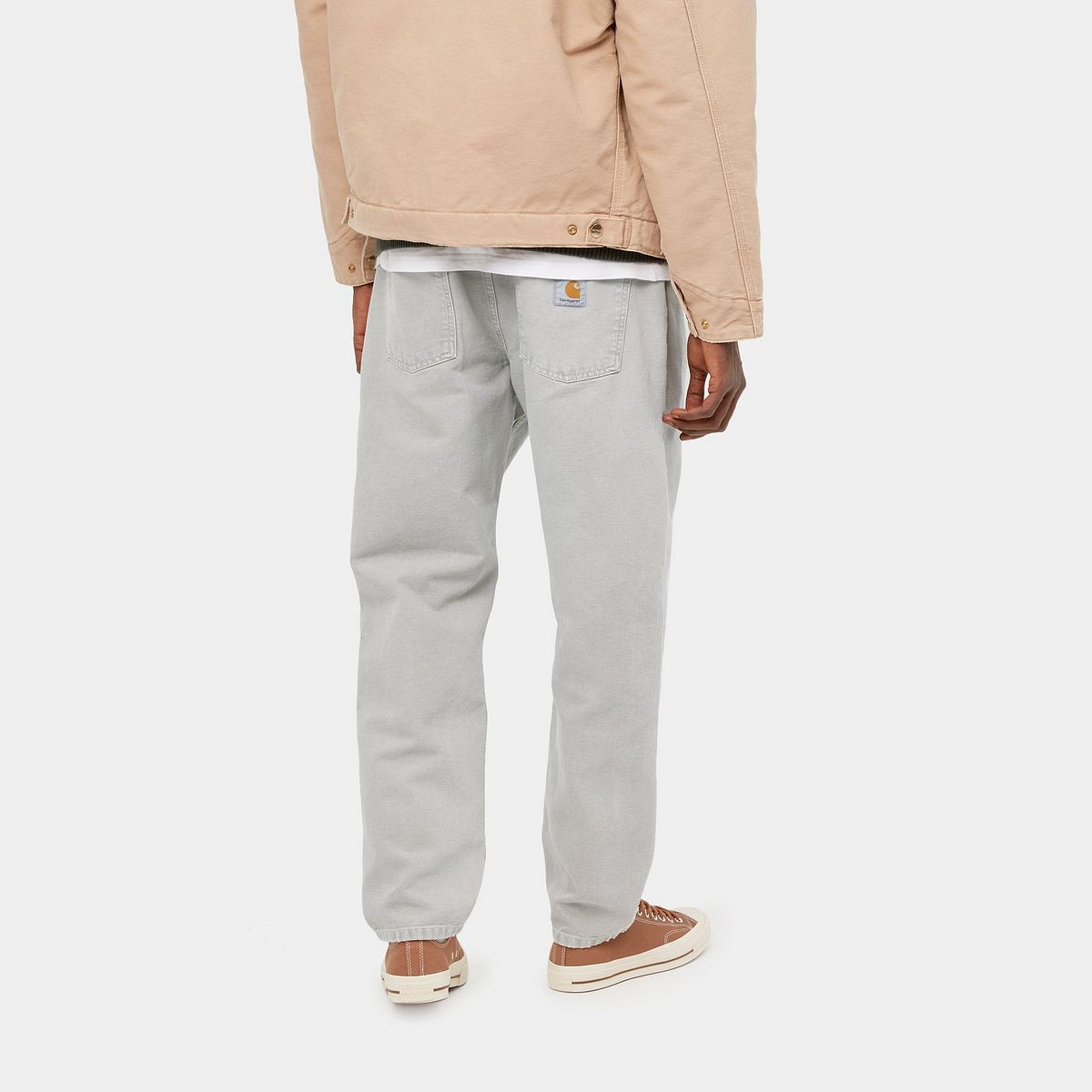 Nohavice Carhartt WIP Carhartt WIP Newel Pant Hammer Worn Canvas Šedá | I028626_98, 1