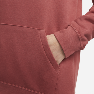 Mikina Nike Sportswear Essential Fleece Hoodie Červená | DX2319-691, 3