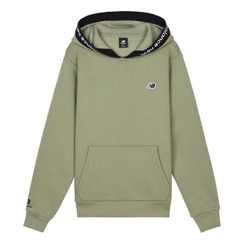 Mikina New Balance Essentials Pullover Hoodie Zelené | AMT03340-FRO