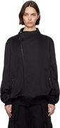 Rick Owens Washed Charmeuse Anthem Bomber Jacket