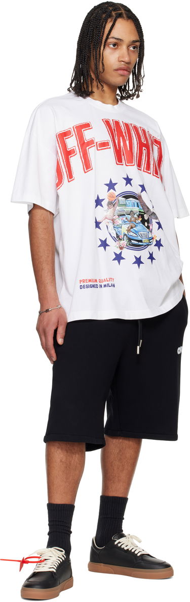 Tričko Off-White Off-White Fresco Star Graphic T-Shirt Biela | OMAA161S25JER0010120, 3