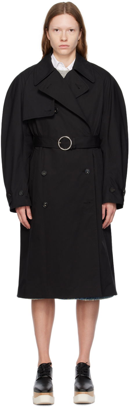 Trenčkot Stella McCartney Stella McCartney Belted Trench Coat Čierna | 6700203CU403, 0