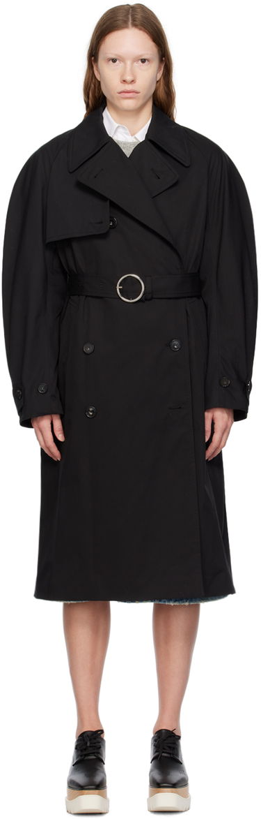 Trenčkot Stella McCartney Stella McCartney Belted Trench Coat Čierna | 6700203CU403, 0
