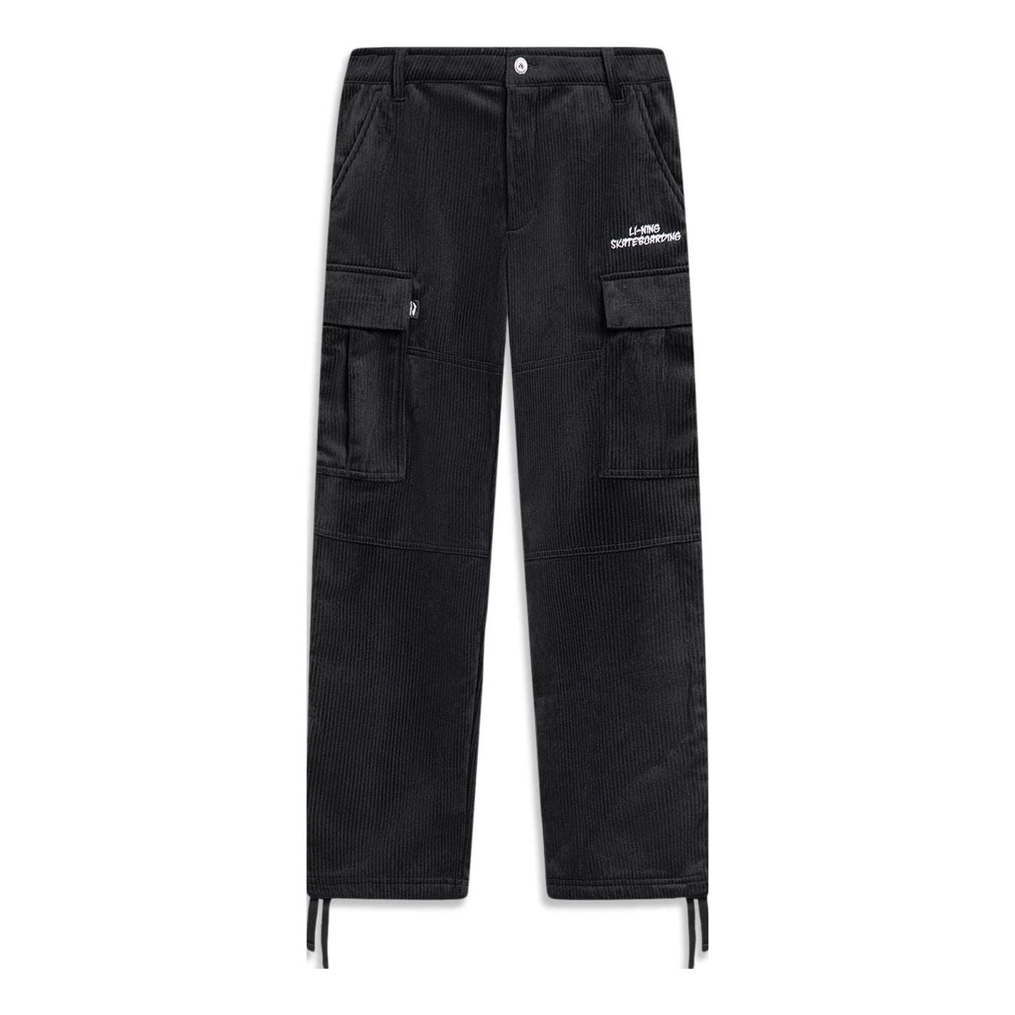 Cargo nohavice Li-Ning Skateboarding Graphic Cargo Pants Čierna | AKXT697-2, 0