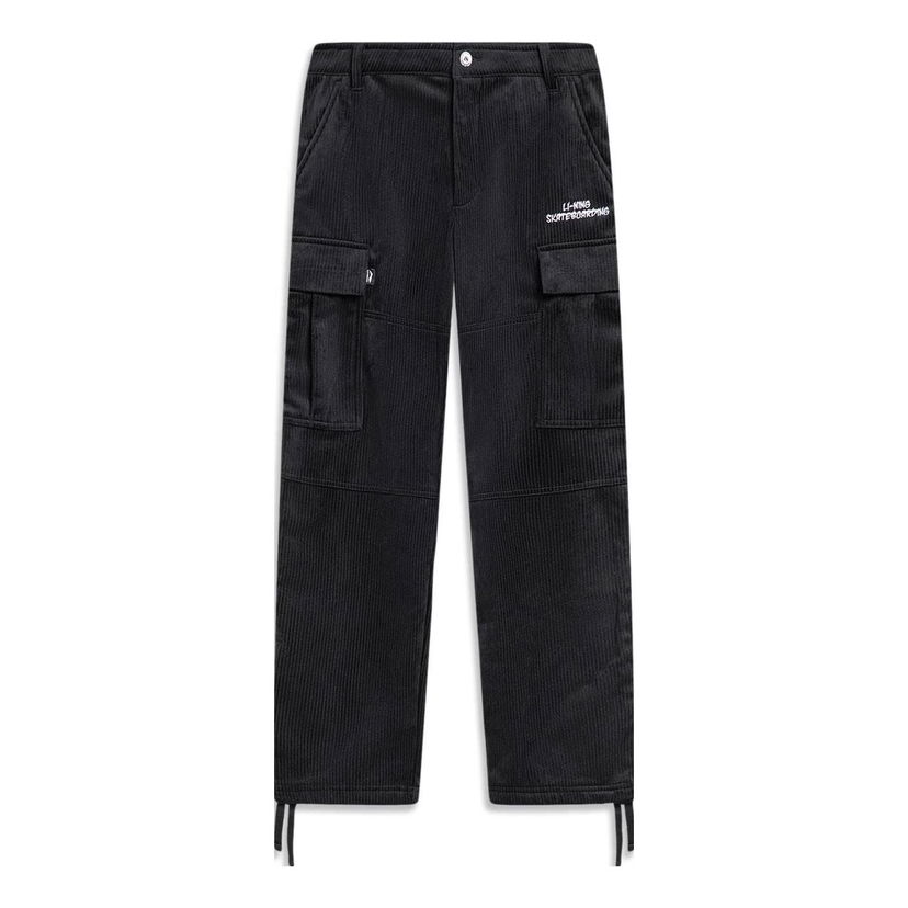 Cargo nohavice Li-Ning Skateboarding Graphic Cargo Pants Čierna | AKXT697-2