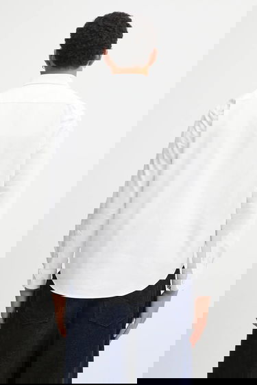 Košeľa AAPE by A Bathing Ape AAPE Now Cotton Regular Button-Down Shirt Biela | AAPSTM8539XXP, 2