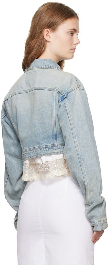 Bunda We11done Cropped Denim Jacket Modrá | WD-DJ2-24-337-W-SK, 2
