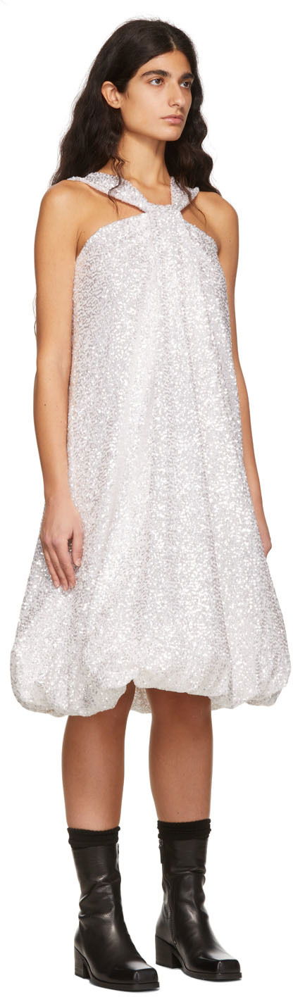 Šaty We11done We11done Sequin Bubble Dress Metalická | WD-OP1-22-182-W-WH, 1
