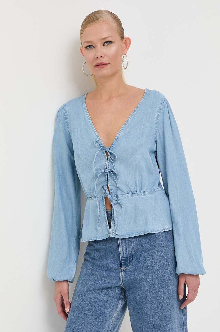 Košeľa GUESS Shirt Modrá | W3GH16.D4ZL3, 0