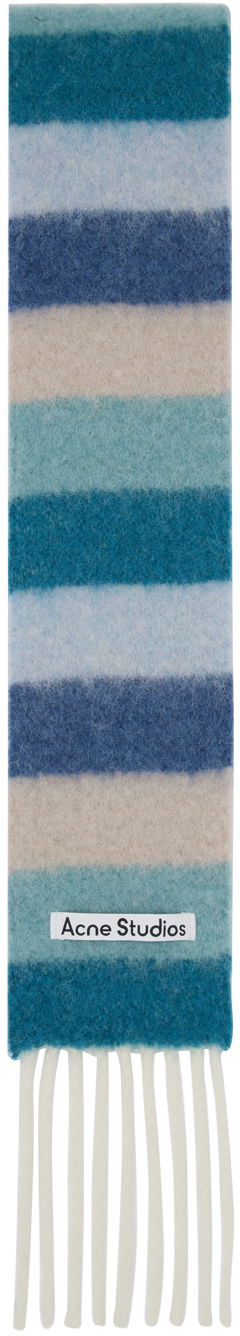 Šál Acne Studios Stripe Scarf Modrá | CA0226-, 0